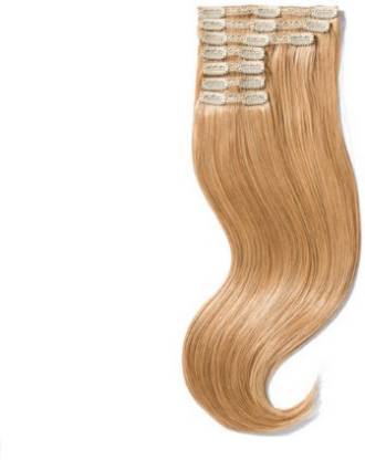 tressbien 26 inches 7 Pcs CLIP ON REAL HAIR EXTENSIONS Golden Blonde Hair  Extension Price in India - Buy tressbien 26 inches 7 Pcs CLIP ON REAL HAIR  EXTENSIONS Golden Blonde Hair