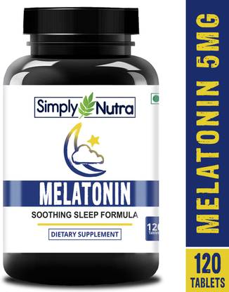 simply nutra melatonin 5mg promotes sleep relaxation 120 tablets 1