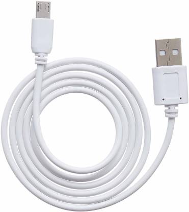 Praksh PED002 2 m Micro USB Cable  (Compatible with Micro usb charging cable for android phones, White, One Cable) thumbnail