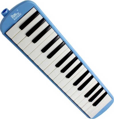Piano for Beginner Music Lovers Hose Mouthpiece 37-Key Melodica Instrument with Carrying Bag Black 