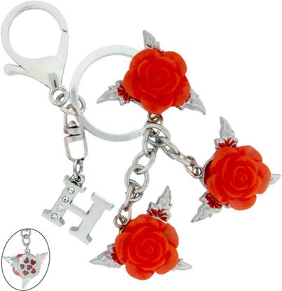 Mgp Fashion Red Rose Hook With Alphabet H Metal Stylish Decorretive Girl Women Gift Bag Keyring Key Chain Price In India Buy Mgp Fashion Red Rose Hook With Alphabet H Metal