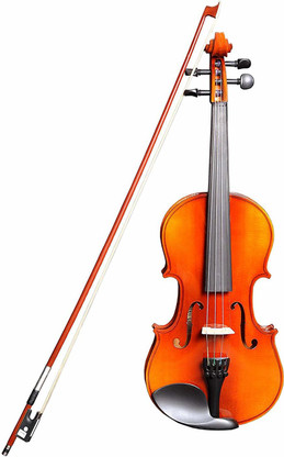 Black DeTrust Acoustic Violin New 4/4 Acoustic Violin Case Bow Rosin Soft Case Interior Protect the Violin Black 