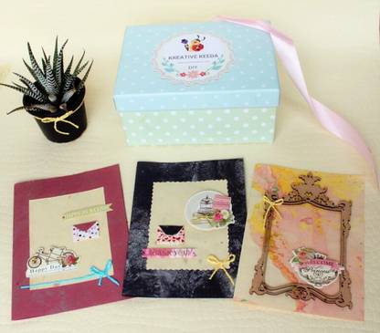 Kreative Keeda Diy Greeting Card Making Kit For Kids Complete Do It Yourself Card Making Kit For Return Gift Diy Greeting Card Making Kit For Kids Complete Do It Yourself Card