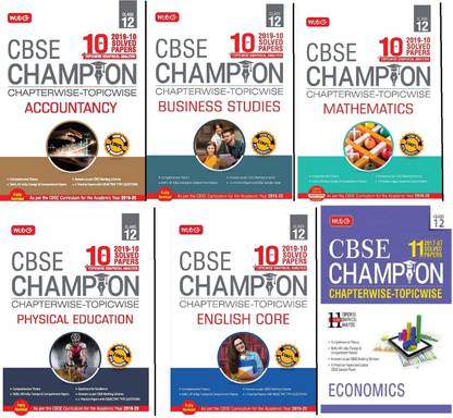 Mtg 12 Chapterwise Accounts Business Studies English Physical Education Math Economics 6 Book 12 Commerce Combo Mtg 10 Year Cbse Champion Chapterwise Topicwise 12 Chapterwise Commerce Combo English Medium Paperback Mtg Editorial Cbse All India