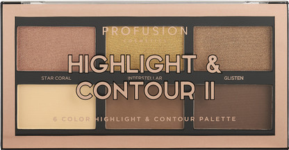 profusion cosmetics highlight & contour palette