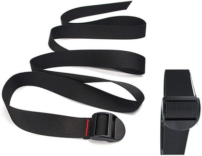 Luggage strap with metal buckle