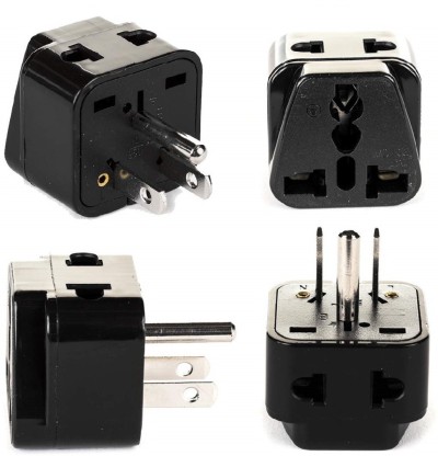 3 Pack Philippines Travel Plug Adapter Orei Japan Type A 2 USA Inputs 