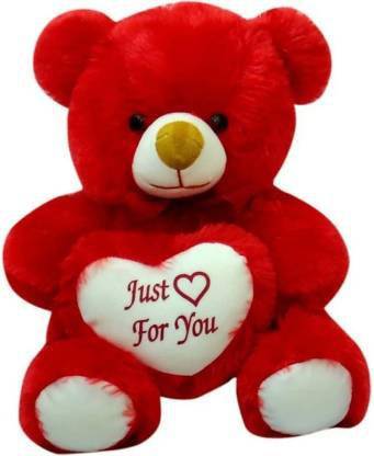 Virsaa Cute Red Teddy Bear With Heart For Kids 26 Cm Cute Red Teddy Bear With Heart For Kids Buy Teddy Bear Toys In India Shop For Virsaa Products