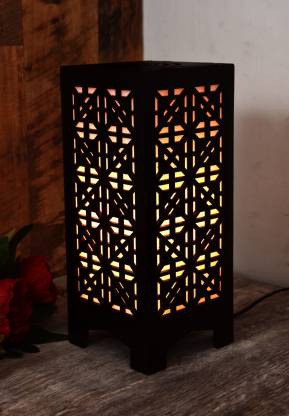 Mobiurja Wooden LED Table Lamp With Creative Design,Suitable for Bedside,Drawing room,Lobby Etc Table Lamp