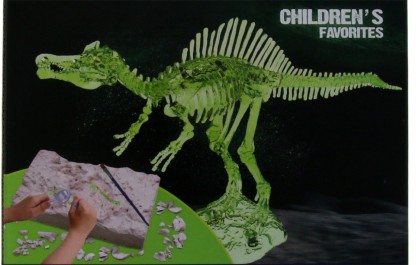 3" Dinosaur Fossil Kit School Learn Education Excavating Bones Fun Toy Dino 