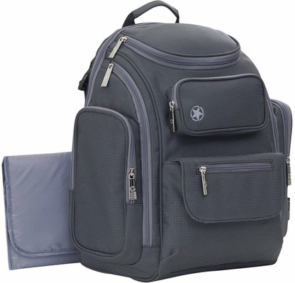 Jeep Pockets Back Pack Diaper Bag, Grey 