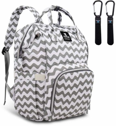 Schwarz Hafmall Changing Bag Backpack Waterproof Travel Baby Bag Stylish Large 