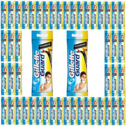 Gillette Guard Cartridge Single Blade With Razor 48 Cartridge 2 Razor Handle Pack Of 50 Items Price In India Buy Gillette Guard Cartridge Single Blade With Razor 48 Cartridge