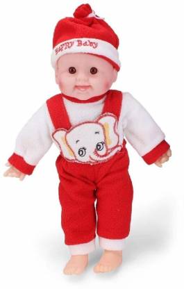 TokriWala Happy Baby Laughing Musical and Doll, Touch Sensors with Sound Boy (Red)  - 30