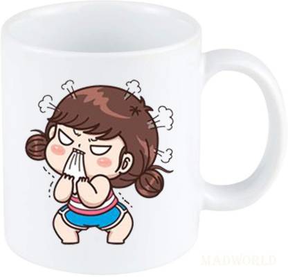 MadWorld Hungry Girl Best Attractive Quotes Printed Ceramic White Coffee  Best Gift Girlfriend,Sister Birthday Family Friends Kids Ceramic Coffee Mug  Price in India - Buy MadWorld Hungry Girl Best Attractive Quotes Printed