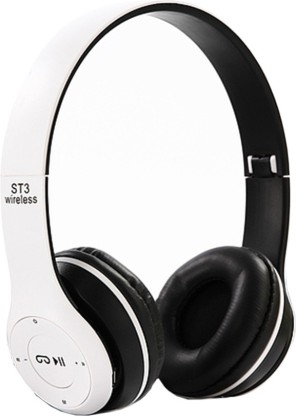 Bluetooth Wireless Headphones (WHITE 