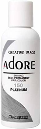 Adore Semi-permanent Hair Color , Platinum - Price in India, Buy Adore Semi-permanent  Hair Color , Platinum Online In India, Reviews, Ratings & Features |  Flipkart.com
