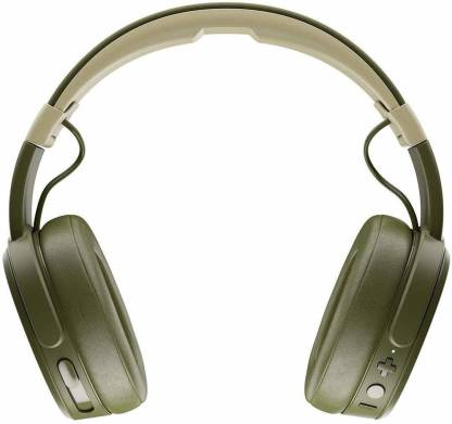 Skullcandy Crusher Bluetooth Headset with Mic  (Olive Green, Yellow, Over the Ear) thumbnail