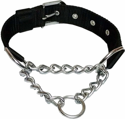 dog collar half chain