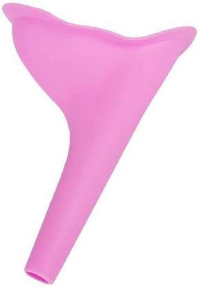 Wonder World ® Solid Pink - Lightweight Travel Urination Device Camping Toilet Women Urinal Funnel - Stand Up & Pee Reusable Female Urination Device