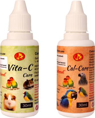 Pet Care International (PCI) Vita-C & Cal Care to Provide Essential  Vitamins, Minerals and Calcium for Healthy Bird Healthcare (Combo) (30ml)  Pet Health Supplements Price in India - Buy Pet Care International (