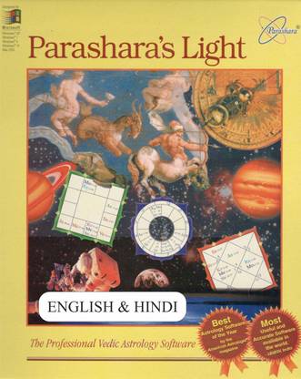 Parashara Light English + Hindi Commercial Edition Astrology Software for  Win.