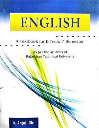 English A Textbook For B Tech Ist Sem Buy English A Textbook For B Tech Ist Sem By Dhir At Low Price In India Flipkart Com