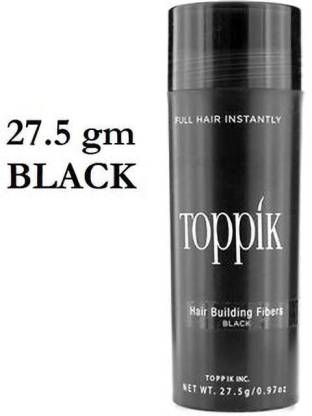 toppik Hair Building Concealer Fibers Black  gm Hair Building Concealer Fibers  Black  gm Holds till it is washed off the hair. Hair Volumizer Powder  Type Price in India - Buy
