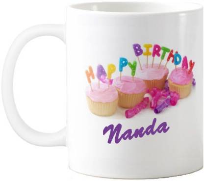 Exoctic Silver Nanda Happy Birthday Quotes 74 Ceramic Coffee Mug
