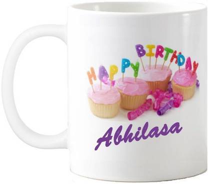Exoctic Silver Abhilasa Happy Birthday Quotes 74 Ceramic Coffee Mug