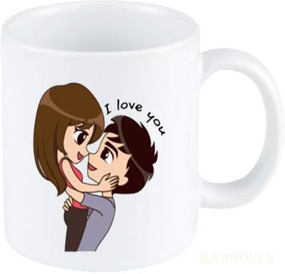 MadWorld Romantic Couple I Love You Printed Best Attractive Quotes Image Printed Ceramic White Coffee Best Gift Friends Husband Wife Boyfriend, Birthday Family Festival Girlfriend Girlfriend Ceramic Coffee Mug Price in India - MadWorld Romantic Couple I Love You Printed Best Attractive Quotes Image Printed Ceramic White Coffee Best Gift Friends Husband Wife Boyfriend, Birthday Family Festival Girlfriend Girlfriend Ceramic Coffee Mug Price in India -