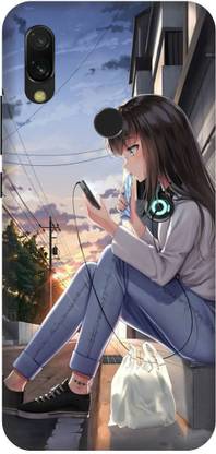 Yoprint Back Cover for Mi Redmi Y3 A Girl,Listeming Music,Animated Cartoon,see Mobile,Cool Girl - Yoprint : Yoprint Back Cover for Mi Redmi Y3 A Girl,Listeming Music,Animated Cartoon,see Mobile,Cool Girl - Yoprint :