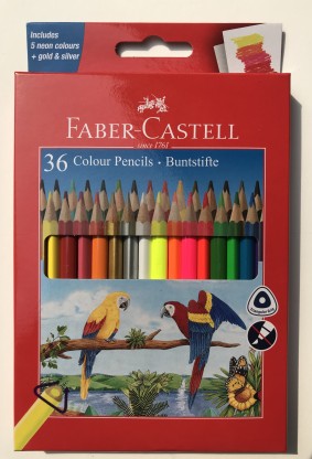 Pack of 60 Faber-Castell 115894 Hexagonal Colour Pencil 