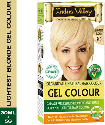 Indus Valley Organically Natural Gel Lightest Blonde One Touch Pack Ammonia Free Hair Color , Lightest Blonde - Price in India, Buy Indus Valley Organically Natural Gel Lightest Blonde Indus Valley Organically Natural Gel Lightest Blonde One Touch Pack Ammonia Free Hair Color , Lightest Blonde - Price in India, Buy Indus Valley Organically Natural Gel Lightest Blonde