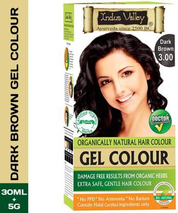 Indus Valley Organically Natural Gel Dark Brown  - One Touch Pack ,  Dark Brown  - Price in India, Buy Indus Valley Organically Natural Gel  Dark Brown  - One Touch