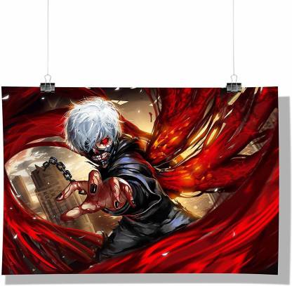 Anime-Ken kaneki's kagune-Tokyo Ghoul Wall Décor Poster | Poster for Home |  Poster for Office |[ Frame Not Included ] Size A3 [12 x 18 inchs ] Paper  Print - TV Series