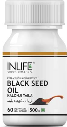 Inlife Black Seed Oil Extra Virgin Cold Pressed 500 Mg Vegetarian Capsules Price In India Buy Inlife Black Seed Oil Extra Virgin Cold Pressed 500 Mg Vegetarian Capsules Online At Flipkart Com