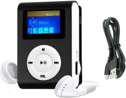 Travel Portable Mp3 Player Earphones Included 8Gb Music Player Audio Voice Recorder Clear Sound Support USB Flash Drive Sk892 for Sport Built-in Hd Speaker,Mini Design 