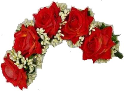 NEELAM NEELAM_Red Rose Hair Flower Gajra For Women Artificial Gajra For Hair  Bun For Wedding Bun Price in India - Buy NEELAM NEELAM_Red Rose Hair Flower  Gajra For Women Artificial Gajra For