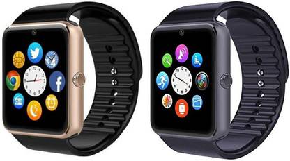 Smart watch black gold clearance