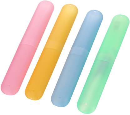 Nuestra Anti Bacterial Toothbrush Container (Pack of 4)- Tooth brush Cap cover Toothbrush Case