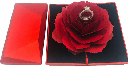 rose ring box with ring