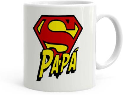 Khakee Super Papa Theme Kh Dad Day 437p Ceramic Coffee Mug Price In India Buy Khakee Super Papa Theme Kh Dad Day 437p Ceramic Coffee Mug Online At Flipkart Com