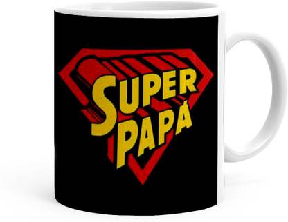 Kesri Gifts Super Papa Theme Ks Dad Day 299p Ceramic Coffee Mug Price In India Buy Kesri Gifts Super Papa Theme Ks Dad Day 299p Ceramic Coffee Mug Online At Flipkart Com