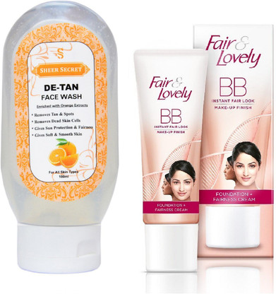de tan face wash for girl
