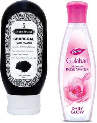 Sheer Secret Face Wash 100ml And Dabur Gulabari Premium Rose Water 1ml Price In India Buy Sheer Secret Face Wash 100ml And Dabur Gulabari Premium Rose Water 1ml Online At Flipkart Com