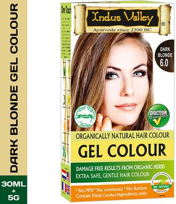 Indus Valley Organically Natural Gel Dark Blonde One Touch Pack No Ammonia Hair Color , Dark Blonde - Price in India, Buy Indus Valley Organically Natural Gel Dark Blonde Indus Valley Organically Natural Gel Dark Blonde One Touch Pack No Ammonia Hair Color , Dark Blonde - Price in India, Buy Indus Valley Organically Natural Gel Dark Blonde