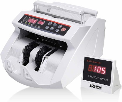 Bill Counting Machine with Add & Batch Modes Money Counter Machine with UV/MG/IR Counterfeit Detection LCD Display Real Money Counting 1,000 Bills/Min 