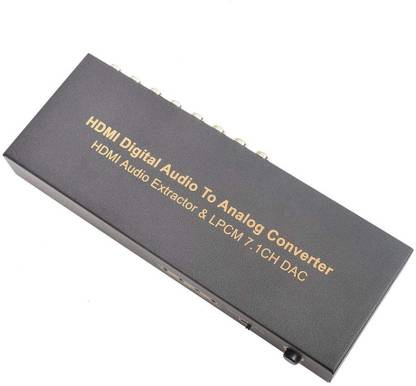 Tobo Hdmi To Hdmi Digital Audio To Analog Converter Lpcm 7 1ch Dac Audio Extractor Media Streaming Device Tobo Flipkart Com