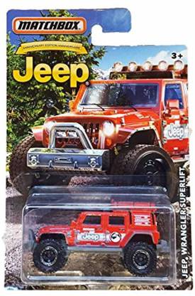 MATCHBOX LIMITED EDITION JEEP ANNIVERSARY RED JEEP WRANGLER - LIMITED  EDITION JEEP ANNIVERSARY RED JEEP WRANGLER . Buy RED JEEP WRANGLER toys in  India. shop for MATCHBOX products in India. 